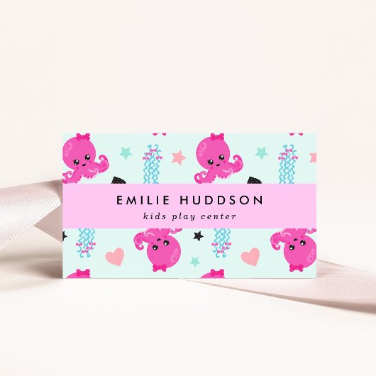 Kraken, Quallen, Spielzentrum, Aktivzentrum Visitenkarte