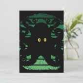 Kraken Retro Green Water Einladung (Stehend Vorderseite)