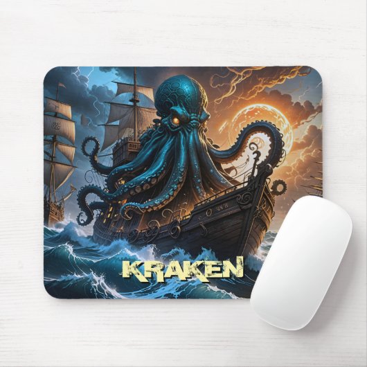 Kraken-Riesenfresser wie Monsterkreatur Mousepad (Mit Mouse)