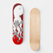 Kraken-(rote) Skateboard-Plattform Skateboard (Vorderseite)
