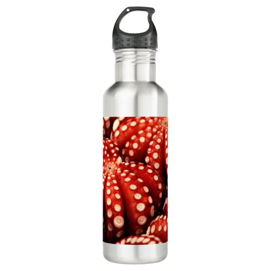 "Kraken-Rouge-" Edelstahl-Wasser-Flasche Trinkflasche (Vorderseite)