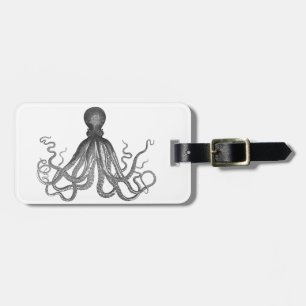 Kraken - schwarze riesige Krake/Cthulu Gepäckanhänger
