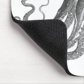 Kraken - schwarze riesige Krake/Cthulu Mousepad (Ecke)