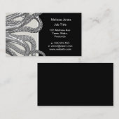 Kraken - schwarze riesige Krake/Cthulu Visitenkarte (Vorne/Hinten)