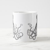 Kraken - Schwarzer Riesenoktopus / Cthulu Jumbo-Tasse (Vorderseite)