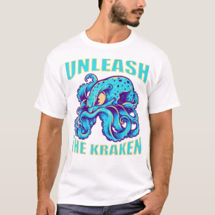 Kraken Sea Monster Vintag entfesseln Kraken Gian T-Shirt