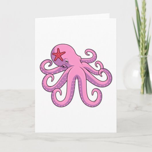Kraken Seestern Karte (Vorderseite)
