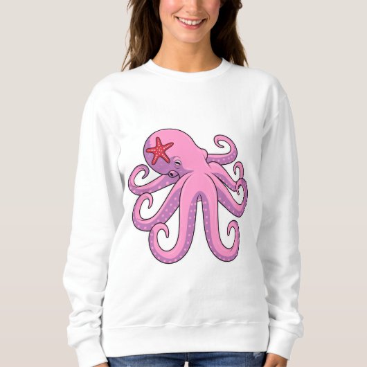 Kraken Seestern Sweatshirt (Vorderseite)