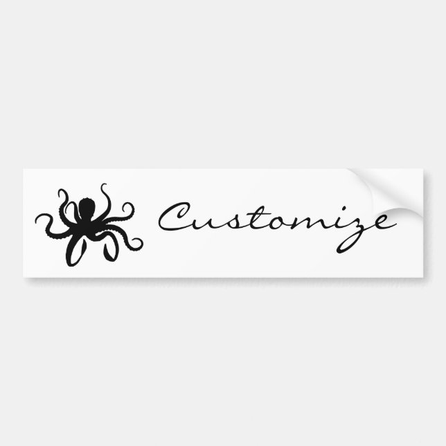 Kraken-Silhouette Thunder_Cove Autoaufkleber (Vorne)
