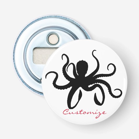 Kraken-Silhouette Thunder_Cove Flaschenöffner (Vorderseite)