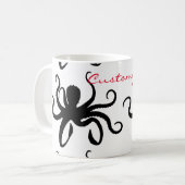 Kraken-Silhouette Thunder_Cove Kaffeetasse (Vorderseite Links)