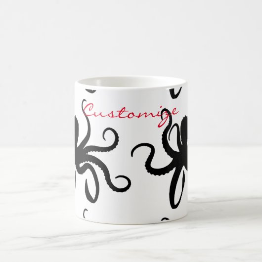 Kraken-Silhouette Thunder_Cove Kaffeetasse (Mittel)