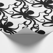 Kraken-Silhouette Thunder_Cove Klassiker Geschenkpapier (Ecke)