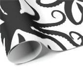 Kraken-Silhouette Thunder_Cove Klassiker Geschenkpapier (Rolleneckpunkt)