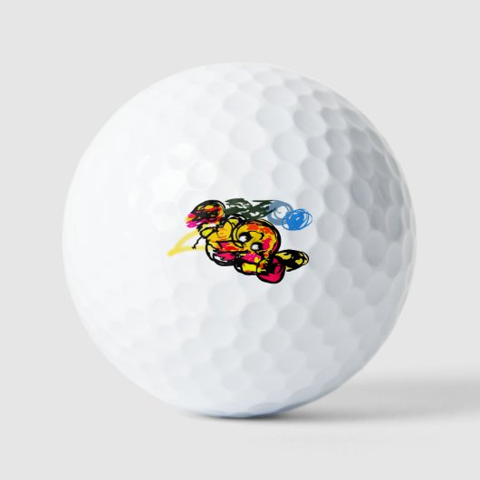 Kraken Spaß Golfball (Vorderseite)