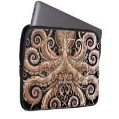 Kraken Steampunk Octopus Verziert Gold und Black Laptopschutzhülle (Vorne Rechts)