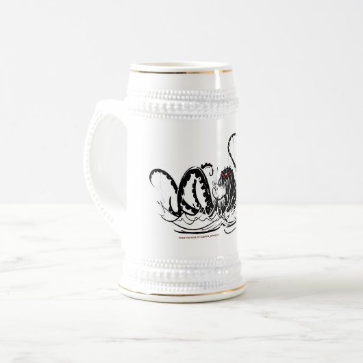 Kraken-Tasse!Bierstein Bierglas (Vorderseite Links)