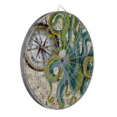 Kraken-Tentakel-Kompass-Musik Dartscheibe (Vorderseite Links)