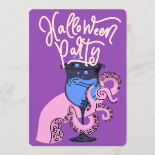 Kraken-Tentakel-Trank Halloween-Party Feiertagskarte