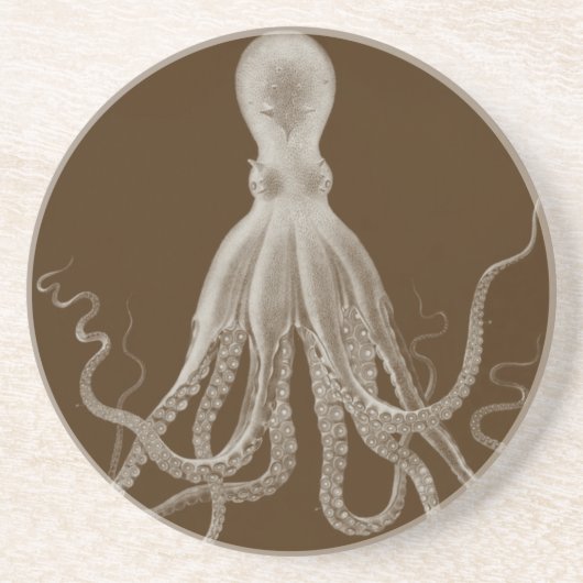 Kraken-Tentakel-Triptychon-Untersetzer Sandstein Untersetzer (Vorne)