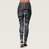 Kraken-Tentakeln auf Grau - Leggings (Rückseite)