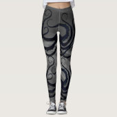 Kraken-Tentakeln auf Grau - Leggings (Vorderseite)