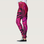 Kraken-Tentakeln auf heißem Rosa - Leggings (Links)