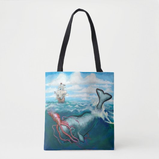 Kraken Tote Bag Tasche (Vorderseite)