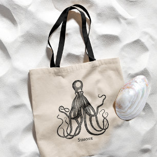 Kraken Umarmen   Personalisierter Name Tragetasche
