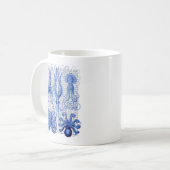 Kraken und Tintenfisch Blau Kaffeetasse (Vorderseite Links)