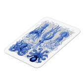 Kraken und Tintenfisch Blau Magnet (Linke Seite)