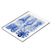 Kraken und Tintenfisch Blau Notizblock (Linke Seite)