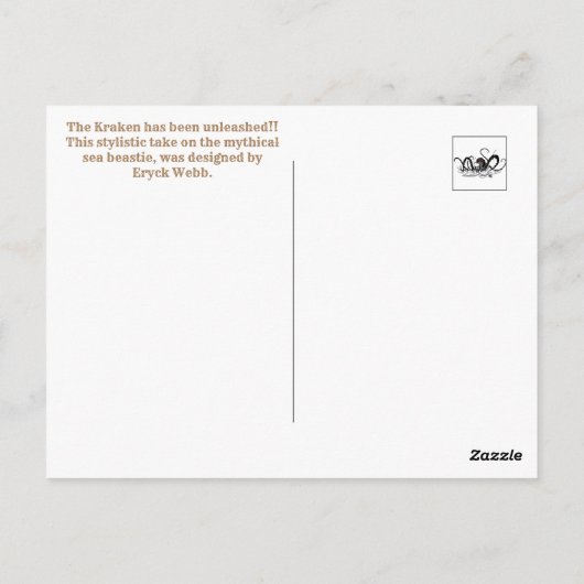 Kraken Unleashed Postkarte (Rückseite)