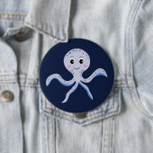 Kraken unter dem Meereskidsmuster Button (Beispiel)