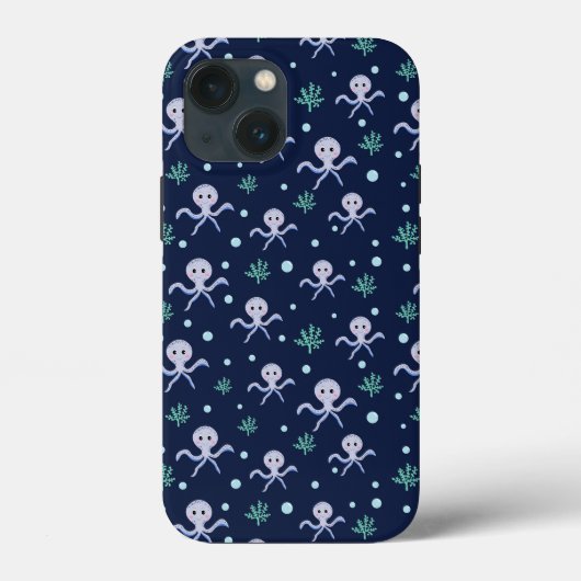 Kraken unter dem Meereskidsmuster Case-Mate iPhone Hülle (Rückseite)