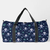 Kraken unter dem Meereskidsmuster Duffle Bag (Rückseite)