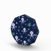 Kraken unter dem Meereskidsmuster Fotoblock (Rechts)