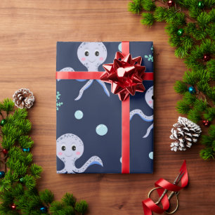 Kraken unter dem Meereskidsmuster Geschenkpapier