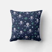 Kraken unter dem Meereskidsmuster Kissen (Rückseite)