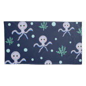 Kraken unter dem Meereskidsmuster Kissenbezug (Rückseite-Rechts)