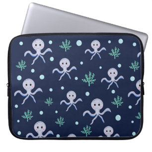 Kraken unter dem Meereskidsmuster Laptopschutzhülle