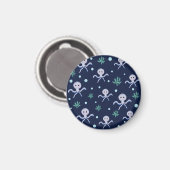 Kraken unter dem Meereskidsmuster Magnet (Vorderseite/Rückseite)