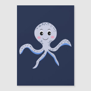 Kraken unter dem Meereskidsmuster Magneteinladung