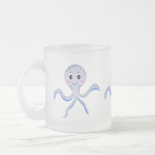 Kraken unter dem Meereskidsmuster Mattglastasse