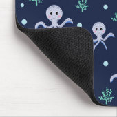 Kraken unter dem Meereskidsmuster Mousepad (Ecke)