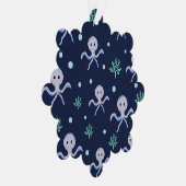 Kraken unter dem Meereskidsmuster Ornament Karte (Rechts)