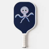 Kraken unter dem Meereskidsmuster Pickleball Schläger (Rückseite)