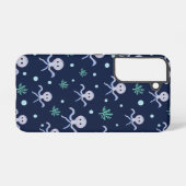 Kraken unter dem Meereskidsmuster Samsung Galaxy Hülle (Rückseite (Horizontal))