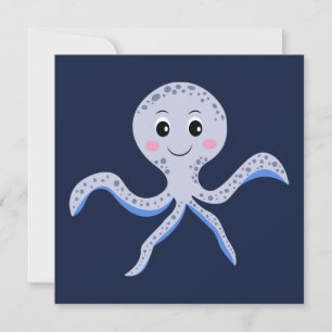 Kraken unter dem Meereskidsmuster Save The Date