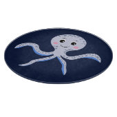 Kraken unter dem Meereskidsmuster Schneidebrett (Ecke)